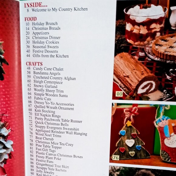Country Woman 2001 Christmas Recipe & Crafts Hard Cover Book-EXCELLENT Condition - Picture 4 of 9